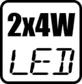 2x4W LED