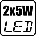 2х 5W LED