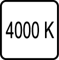 4000 K - Denn� biele svetlo