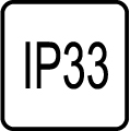 IP 33 - Stupeň IP ochrany svietidiel 