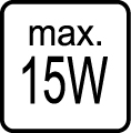 Maximálny príkon 15W