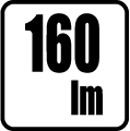 Svetelný tok v lumenoch - 160 lm