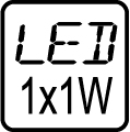 LED 1x1W