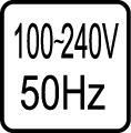 Určené pre napätie 100-240V 50 Hz