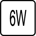 Maximálny príkon 6W