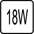 Maxim�lny pr�kon 18W