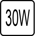 Maximálny príkon 30W