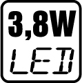 Príkon LED 3,8 W