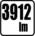 Svetelný tok v lumenoch - 3912 lm