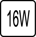 Maximálny príkon 16W