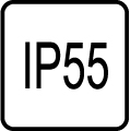 IP 55 - Stupe� IP ochrany svietidiel 