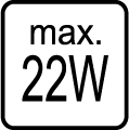 Maximálny príkon 22W