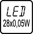 LED 28x0,05W