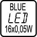 LED 16x0,05W BLUE
