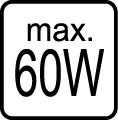 Maxim�lny pr�kon 60W