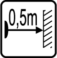 Minim�lna vzdialenos� od osvetlovan�ho objektu 0,5m