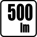 Svetelný tok v lumenoch - 500 lm