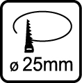 Výrez 25mm