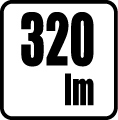 Svetelný tok v lumenoch - 320 lm
