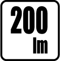 Svetelný tok v lumenoch - 200 lm