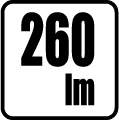 Svietivosť v lumenoch - 260 lm