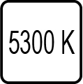 Teplota chromatickosti - 5300 K - Denné biele svetlo