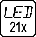 Počet LED čipov - 21x