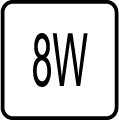 Maximálny príkon 8W