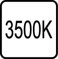 Teplota chromatickosti - 3500 K - Teplé biele svetlo