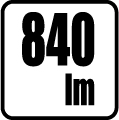 Svetelný tok v lumenoch - 840 lm