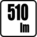 Svetelný tok v lumenoch - 510 lm