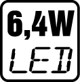 Príkon LED 6,4W
