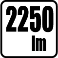 Svetelný tok v lumenoch - 2250 lm