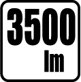 Svetelný tok v lumenoch - 3500 lm