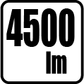 Svetelný tok v lumenoch - 4500lm