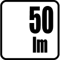 Svetelný tok v lumenoch - 50 lm