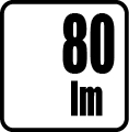 Svetelný tok v lumenoch - 80lm