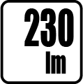 Svetelný tok v lumenoch - 230lm