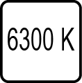Teplota chromatickosti 6300K - Studené denné svetlo