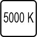 Teplote chromatickosti 5000K - denné biele svetlo