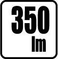 Svetelný tok v lumenoch - 350lm