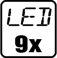 Počet LED čipov - 9x