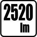 Svetelný tok v lumenoch - 2520 lm