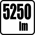 Svetelný tok v lumenoch - 5250 lm