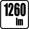 Svetelný tok v lumenoch - 1260 lm