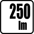 Svetelný tok v lumenoch - 250lm