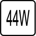 Maximálny príkon 44W