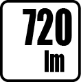 Svetelný tok v lumenoch - 720lm
