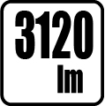 Svetelný tok v lumenoch - 3200 lm