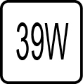 Maximálny príkon 39W